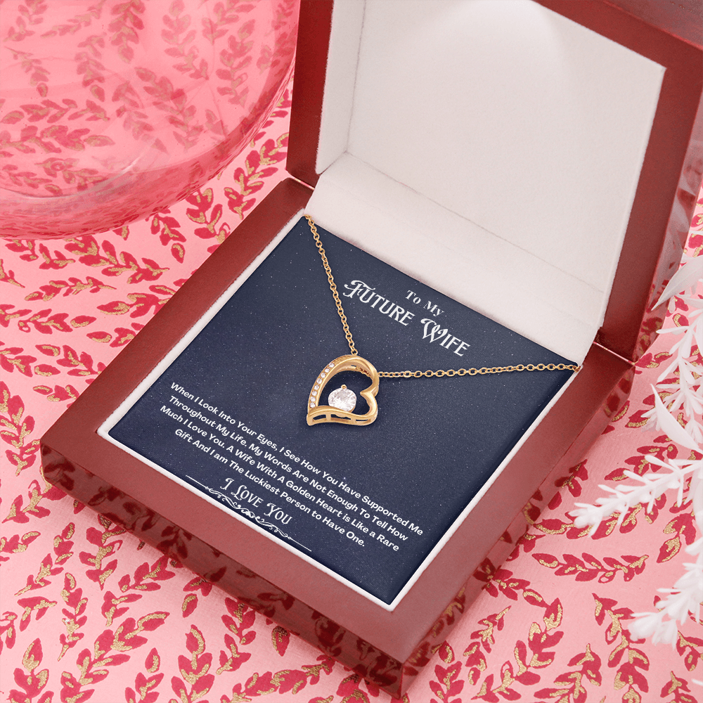 To My Future Wife Message Card Necklace
