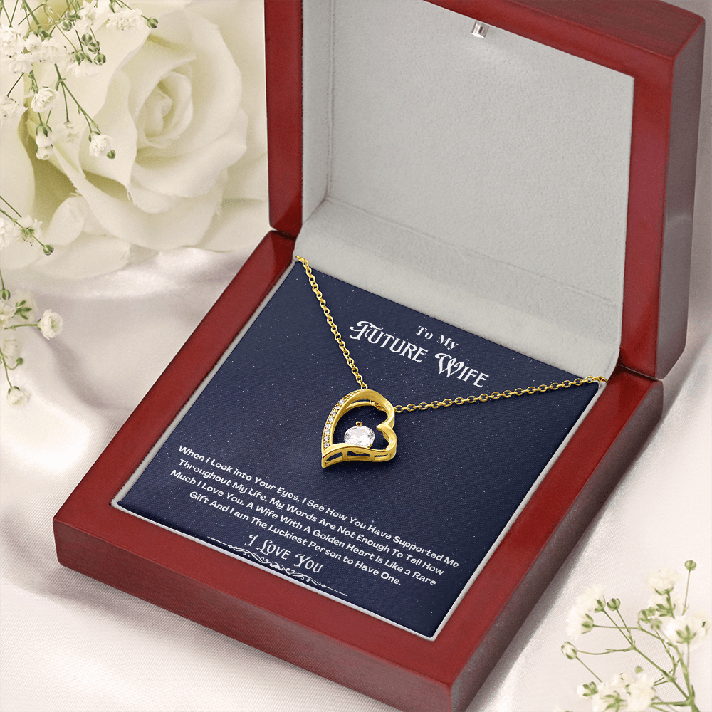 To My Future Wife Message Card Necklace