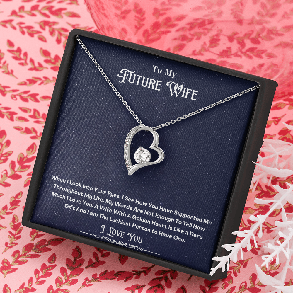 To My Future Wife Message Card Necklace