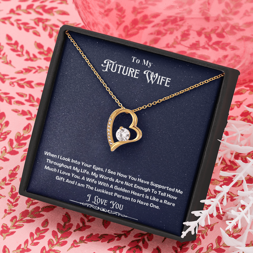 To My Future Wife Message Card Necklace