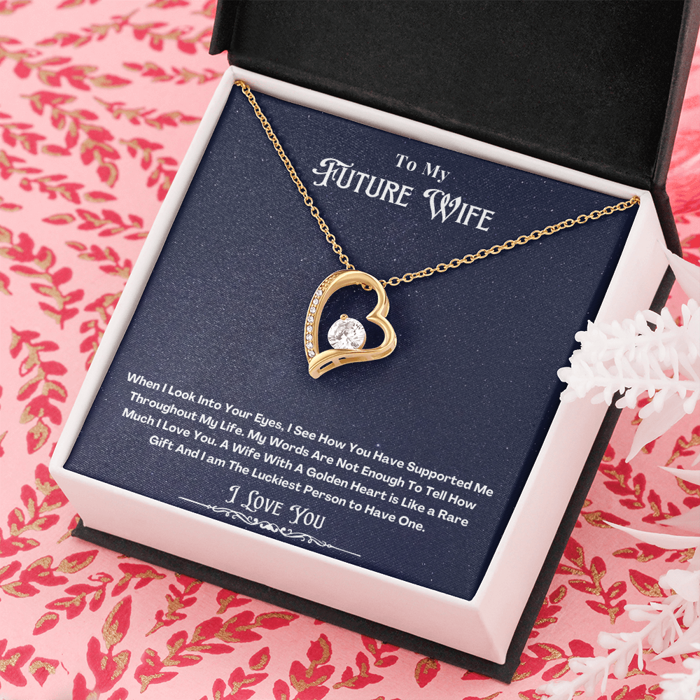 To My Future Wife Message Card Necklace