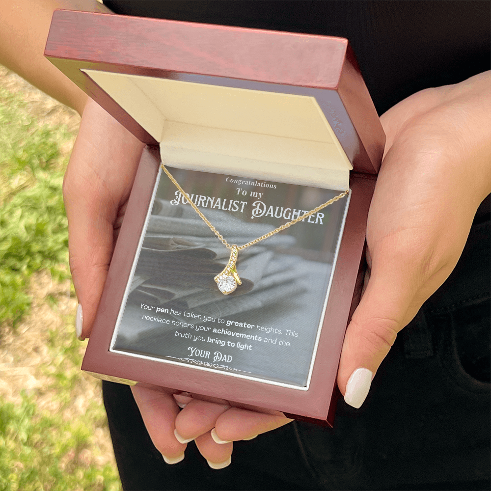Congratulations To My Journalist Daughter Promotion Personalized Message card
