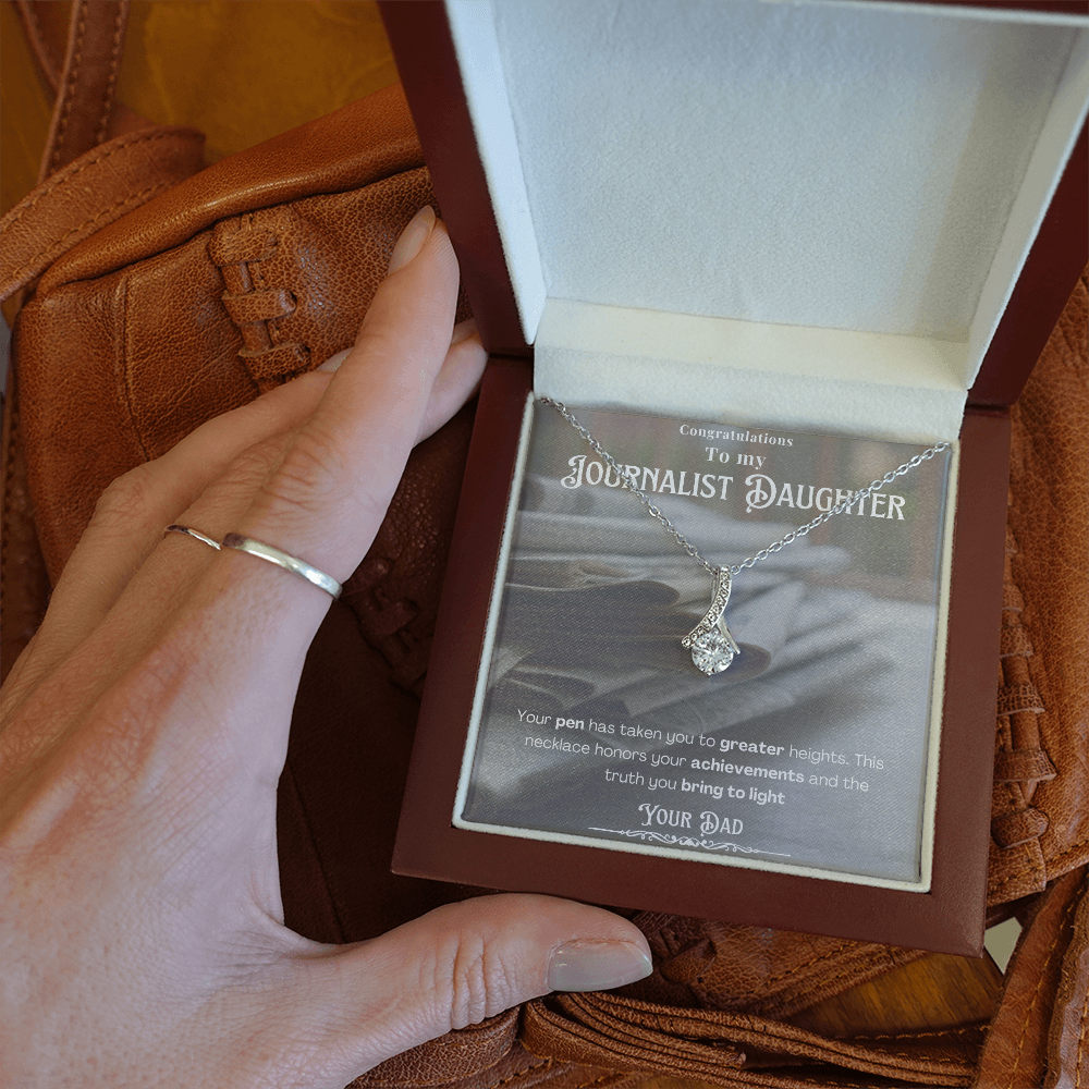 Congratulations To My Journalist Daughter Promotion Personalized Message card