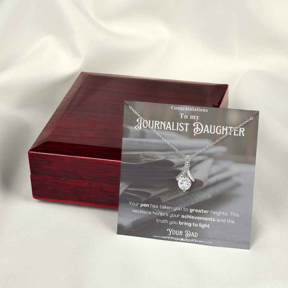 Congratulations To My Journalist Daughter Promotion Personalized Message card