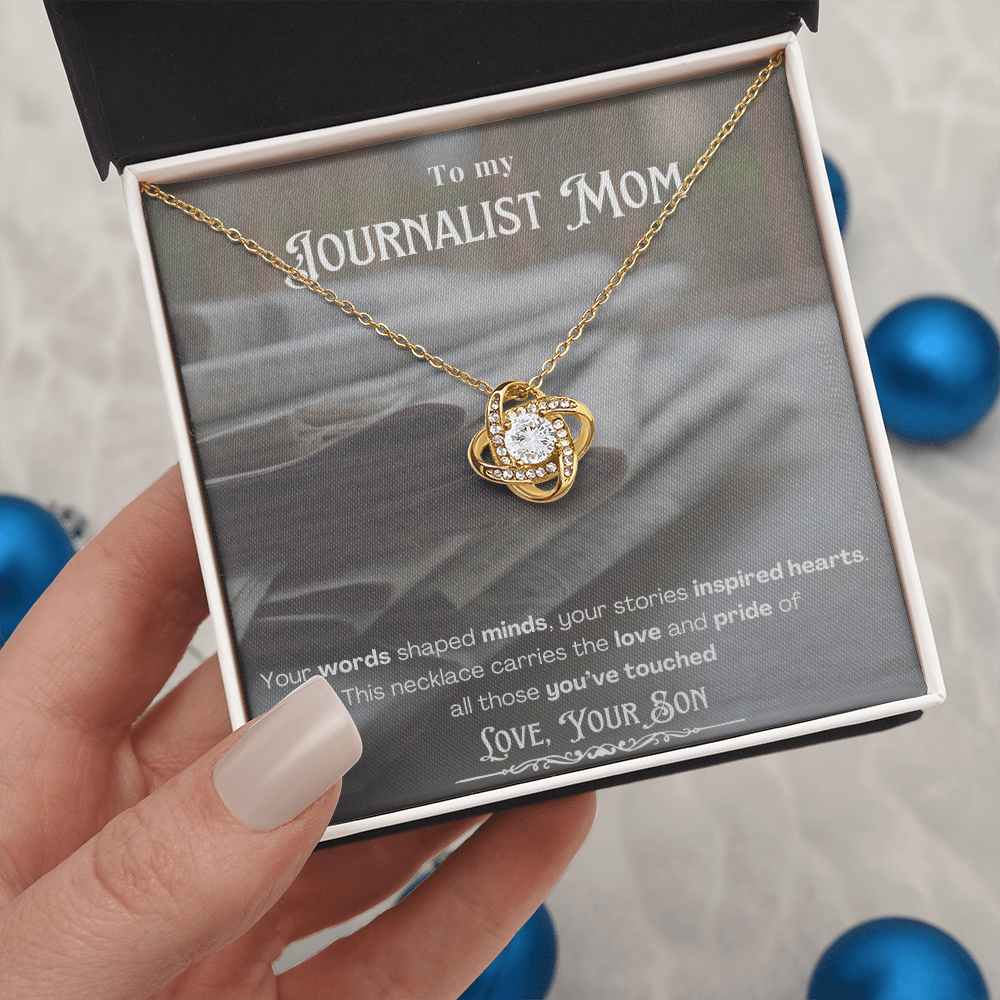 To My Retired Journalist Mom – Personalized Message card Necklace Keepsake